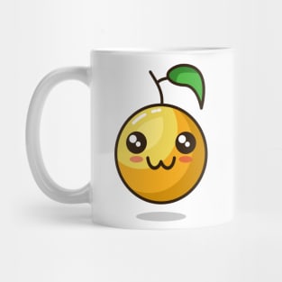 cute emoji orange react Mug